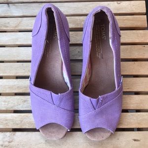 Toms Shoes - TOMS | Violet Open-Toe Wedge Toms Shoes - TOMS | Violet Open-Toe Wedge